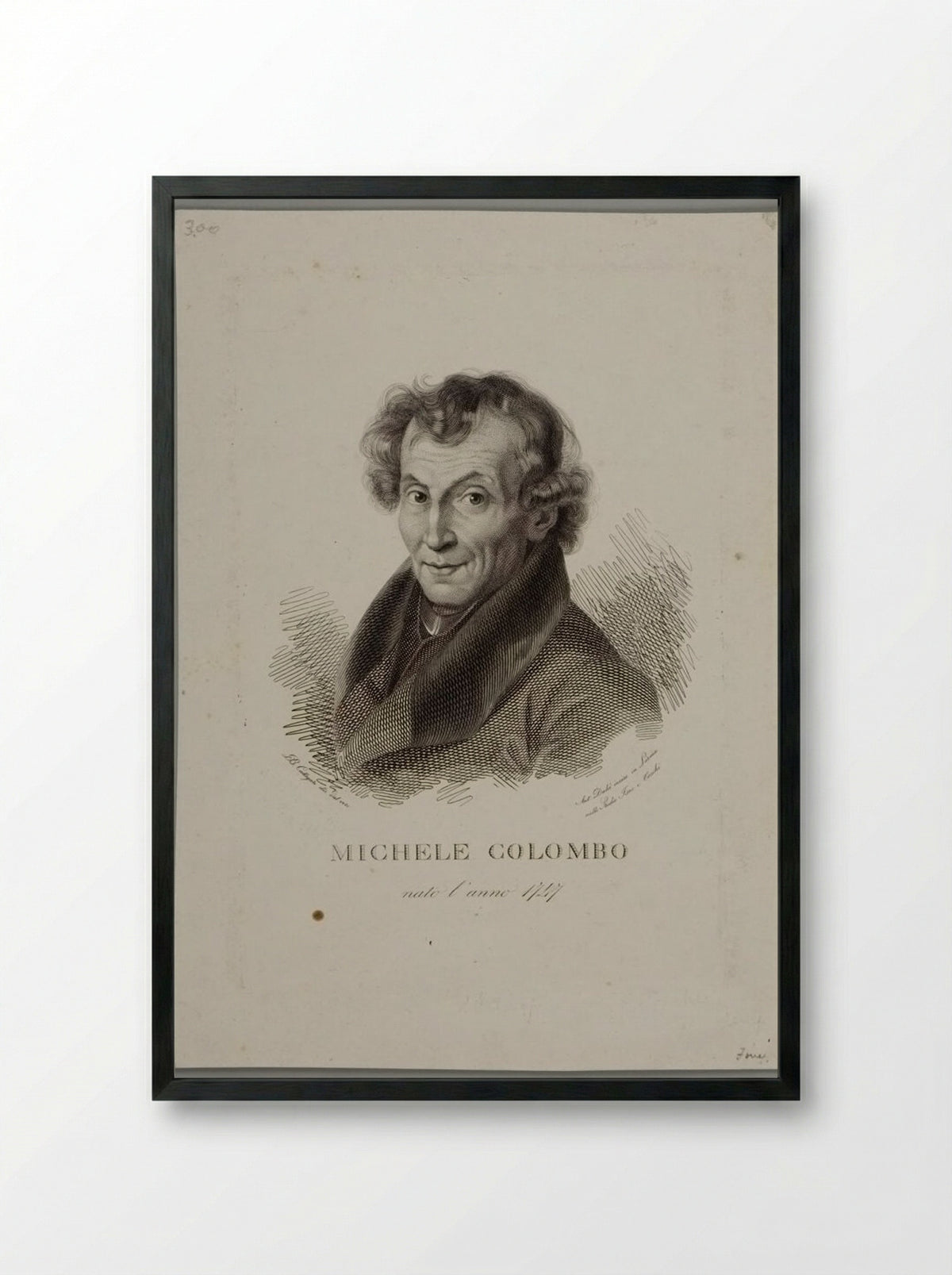 Michele Colombo - Antonio Dalcò - Framed Print Black
