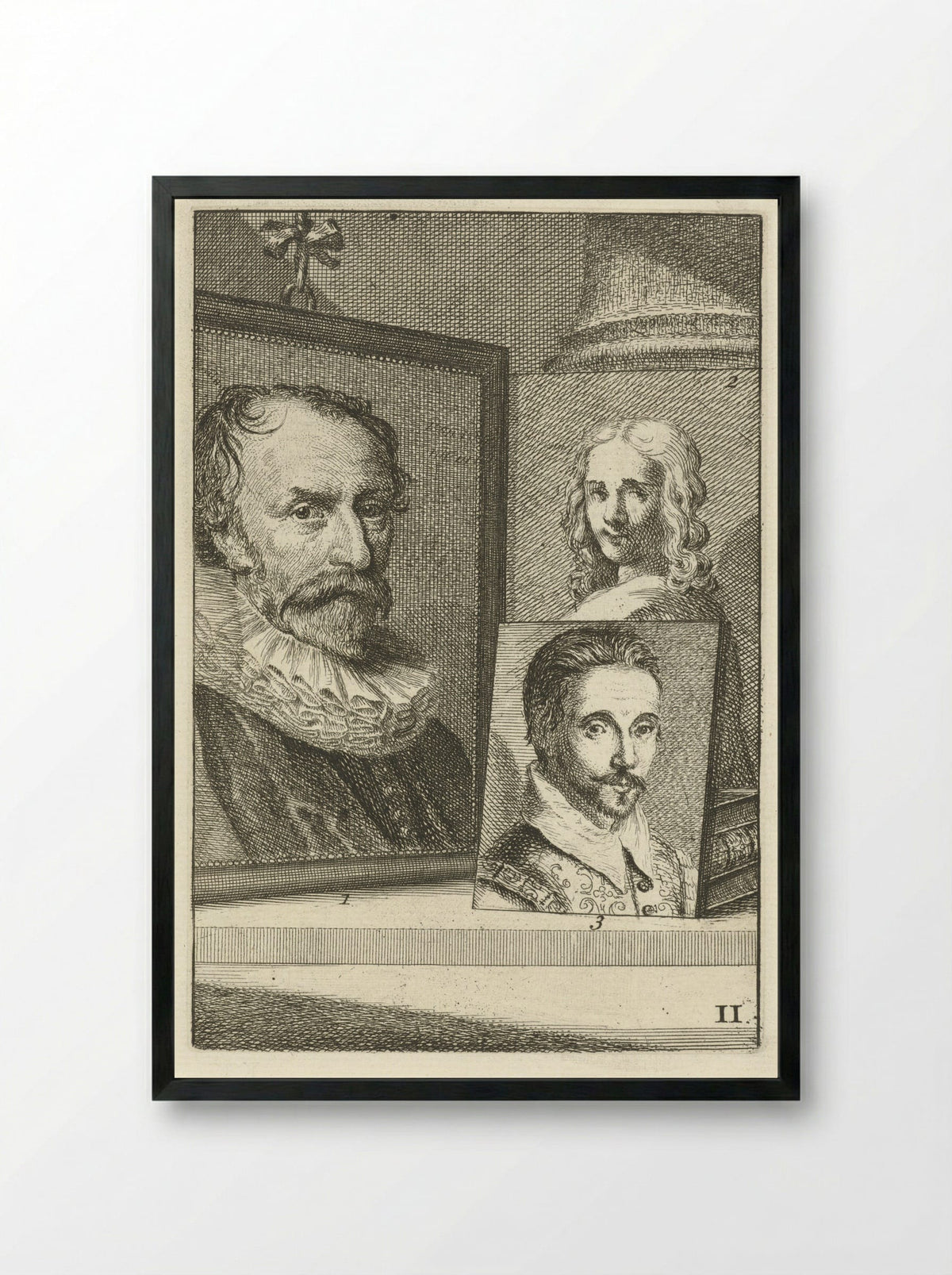 Michiel Jansz Mierevelt - Willem Jacobszoon Delff - Framed Print Black