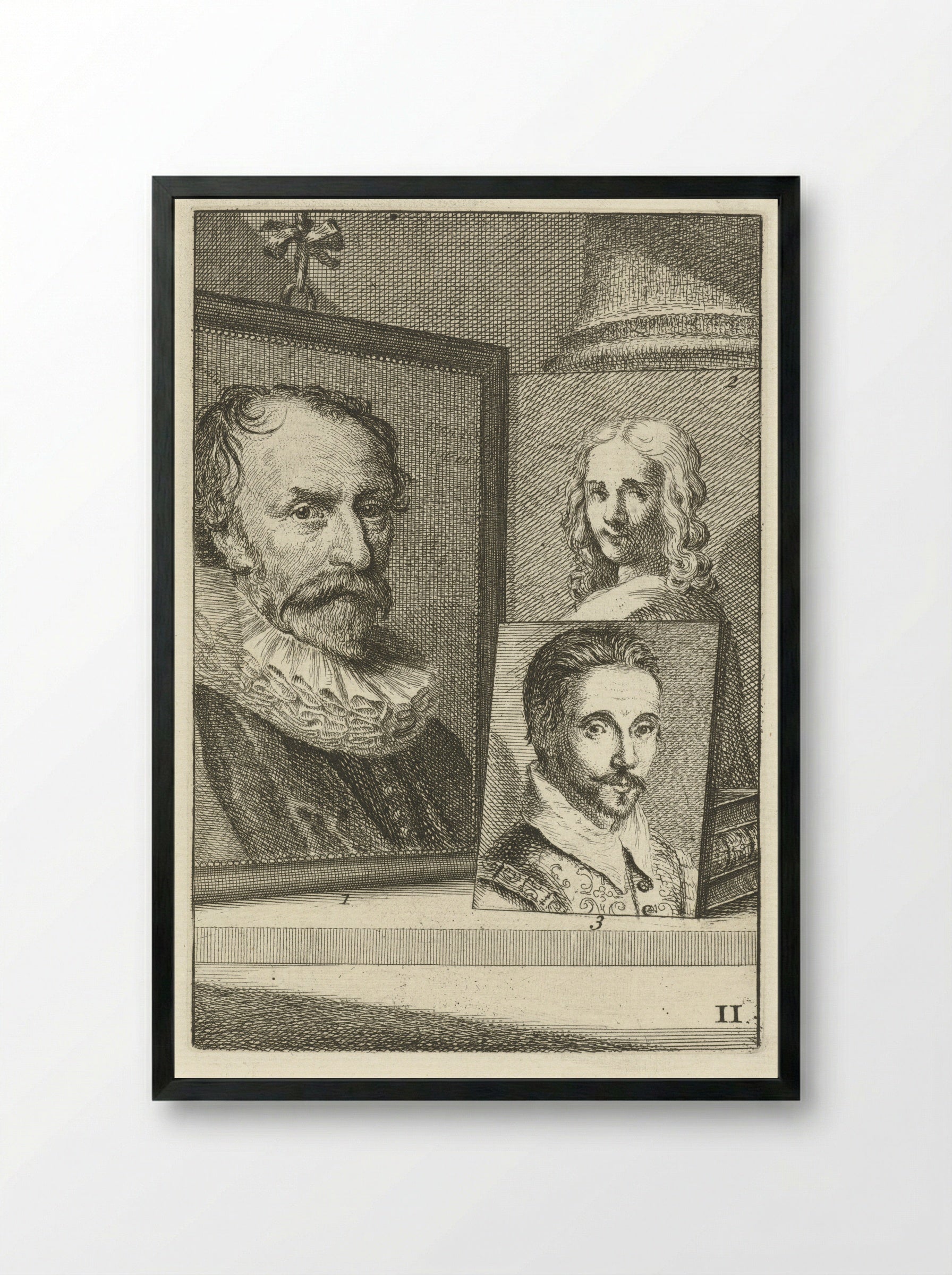 Michiel Jansz Mierevelt - Willem Jacobszoon Delff - Framed Print Black