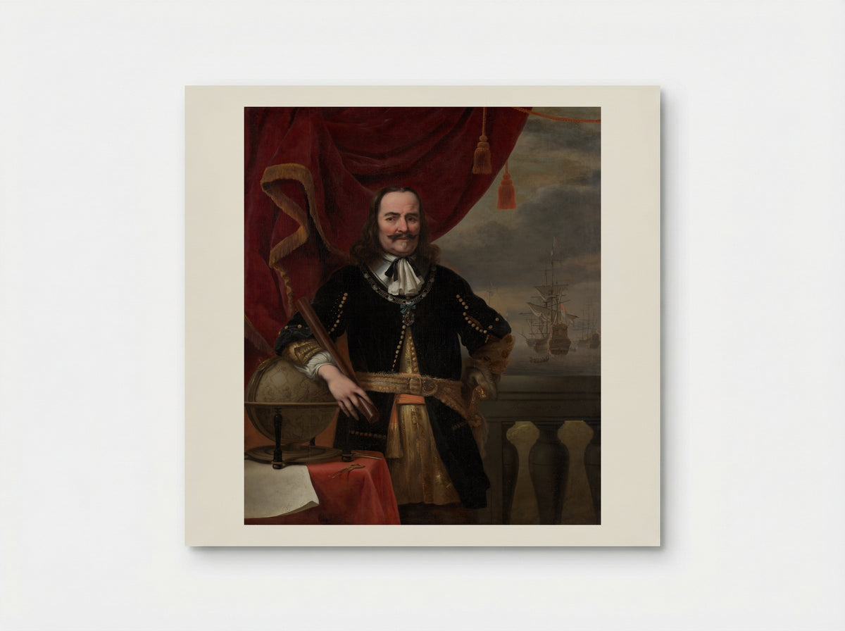 Michiel de Ruyter als luitenant-admiraal - Ferdinand Bol - Poster