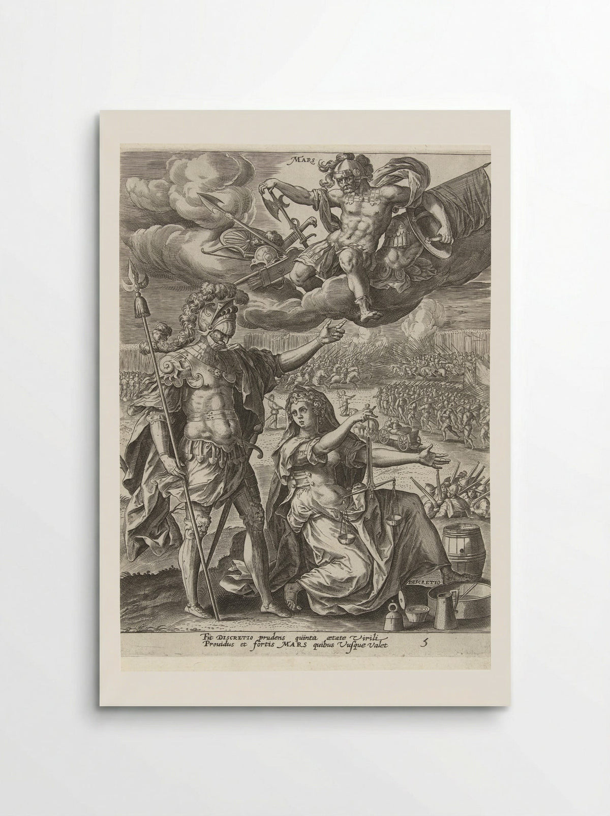Middelbare leeftijd onder invloed van Mars - Gerard de Jode - Poster