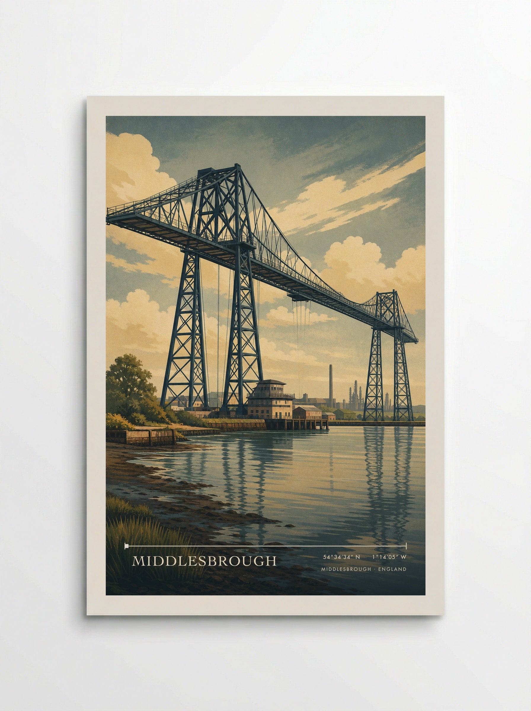 Middlesbrough England Travel Poster - Poster