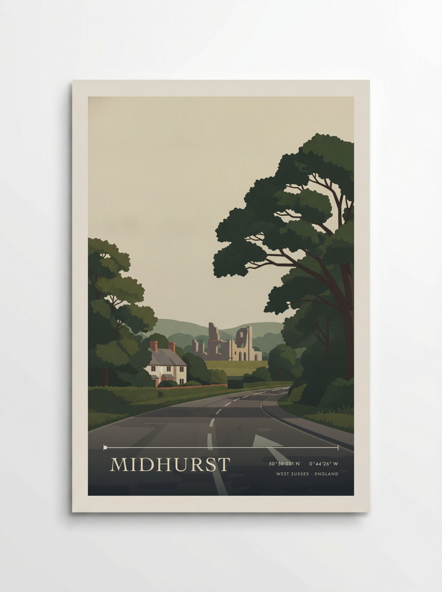 Midhurst West Sussex England Travel Poster - Poster