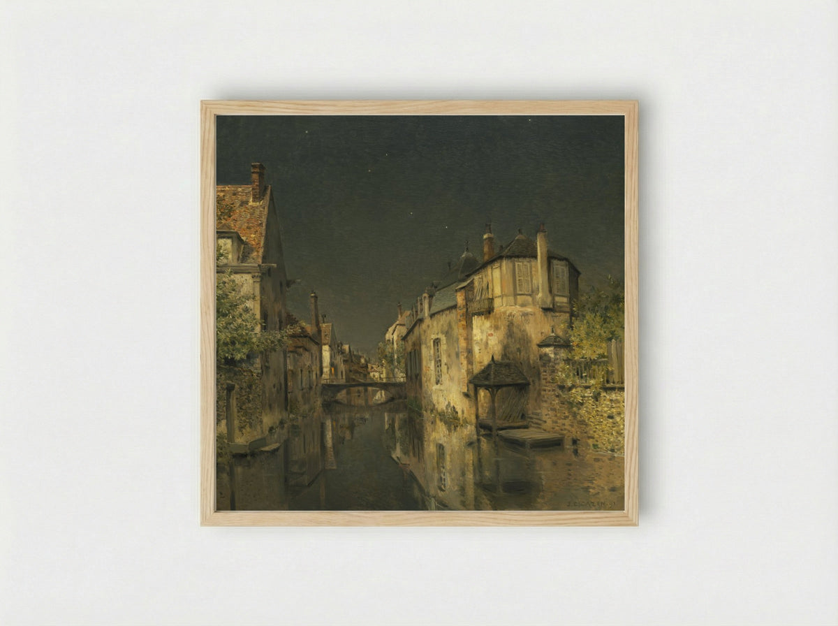 Midnight - Jean-Charles Cazin - Framed Print Wood