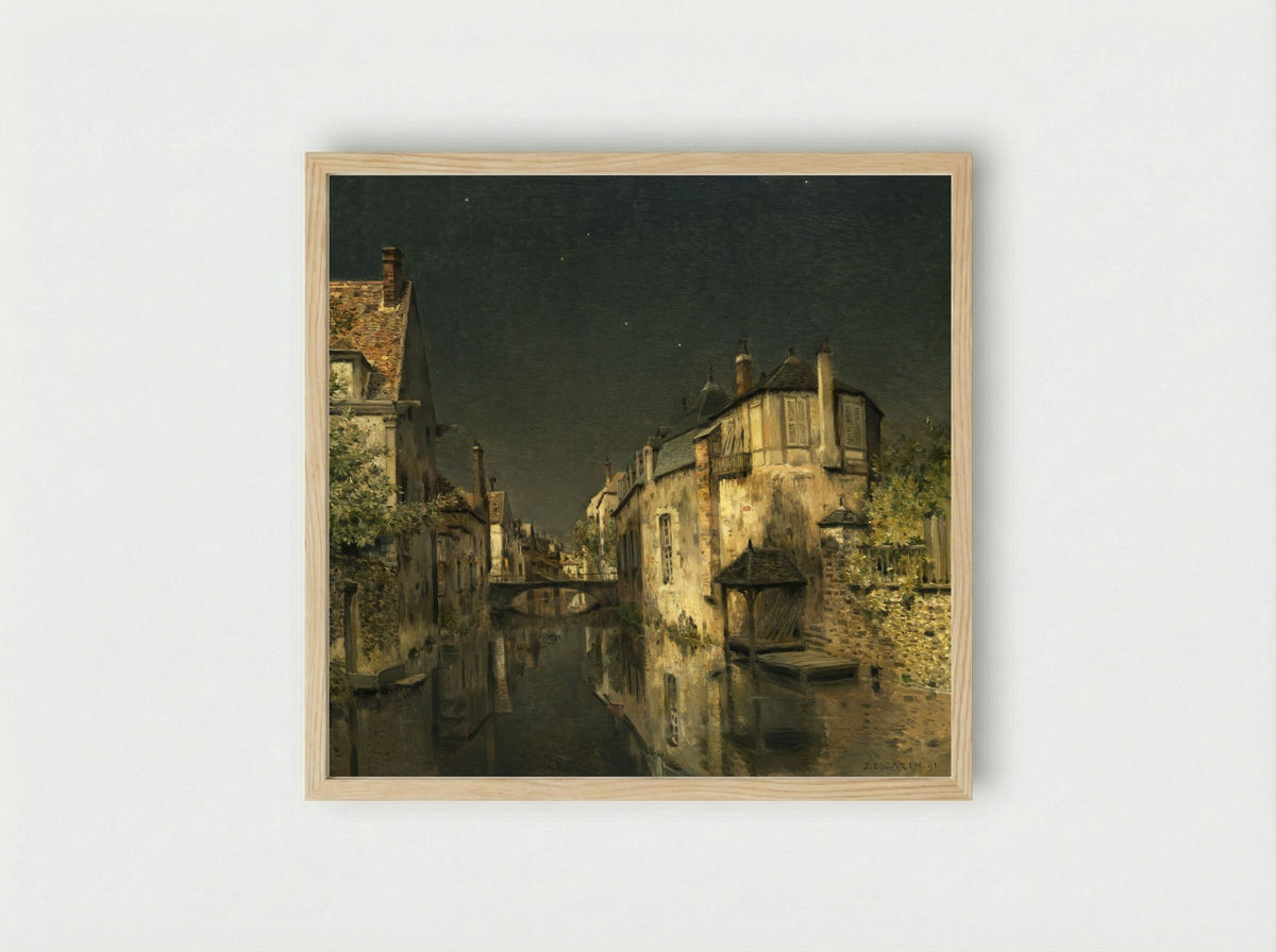 Midnight - Jean-Charles Cazin - Framed Print Wood