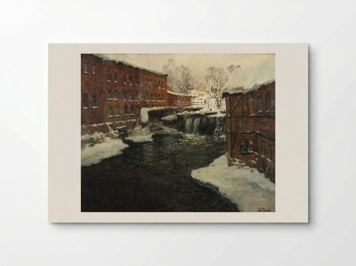 Mill Scene - Frits Thaulow - Poster