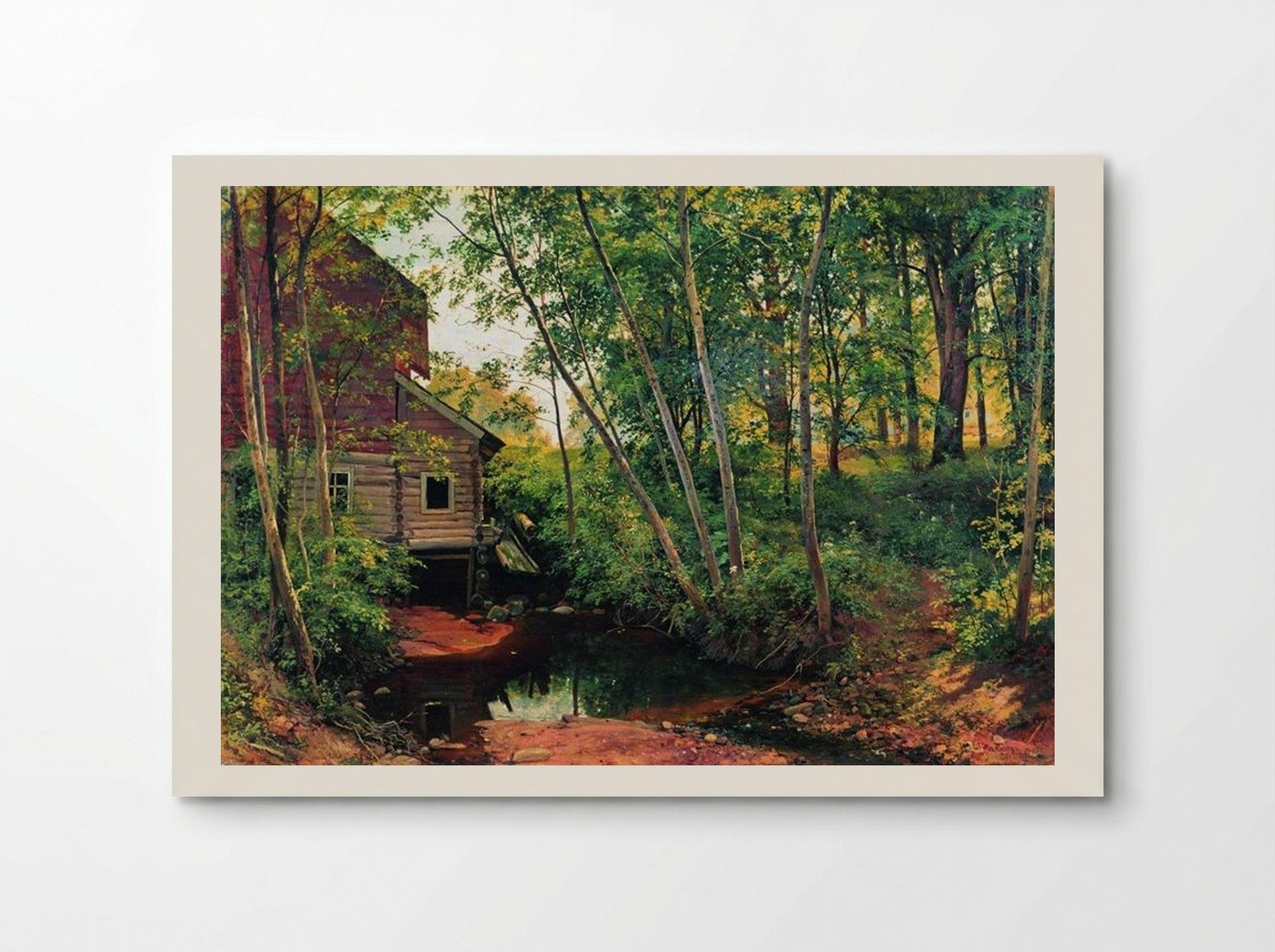 Mill in the Forest. Preobrazhenskoe - Ivan Shishkin - Poster