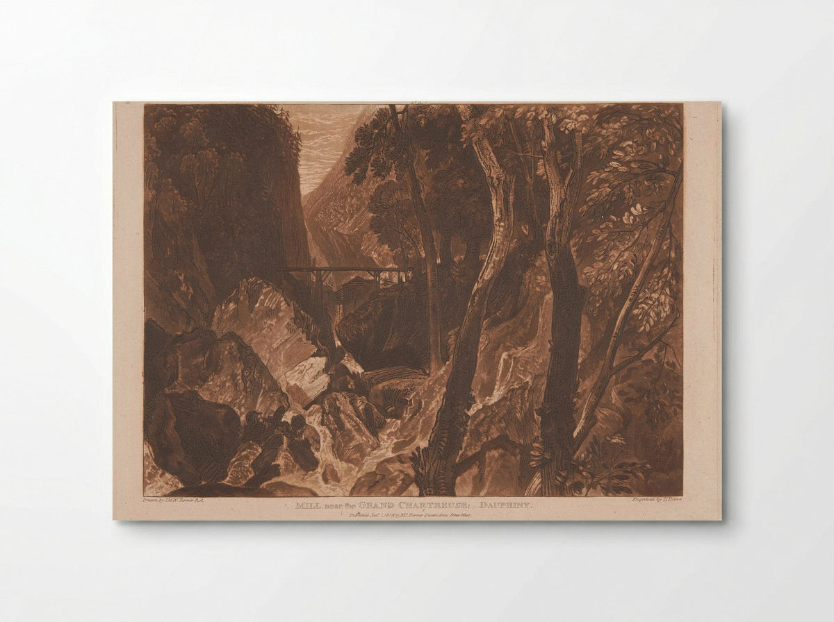 Mill near the Grand Chartreuse, Dauphiny - Henry Edward Dawe - Poster