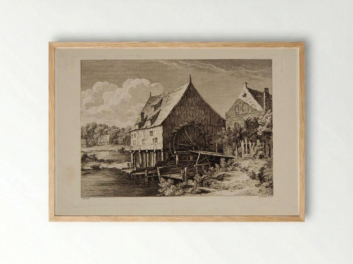 Mill - Jean Mathieu - Framed Print Wood