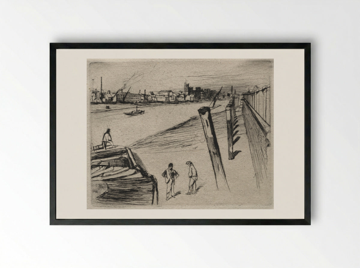 Millbank - James McNeill Whistler - Framed Print Black