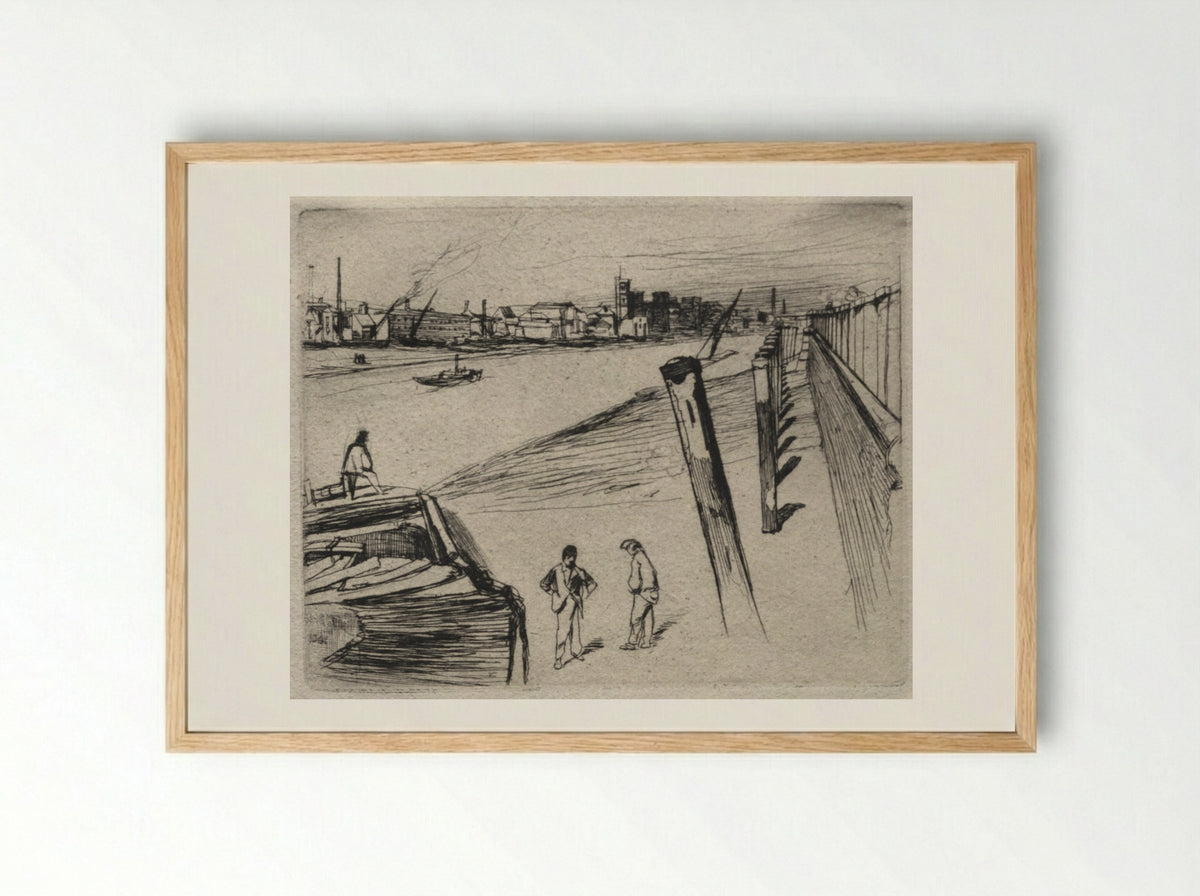Millbank - James McNeill Whistler - Framed Print Wood