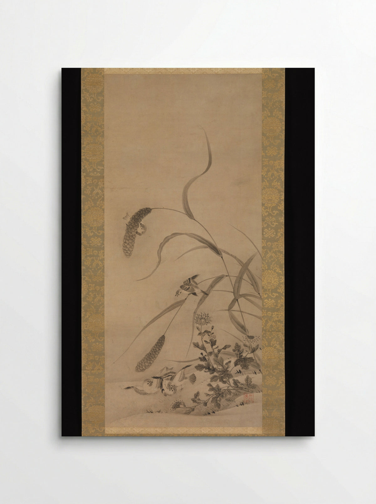 Millet and Sparrows - Geiai - Poster