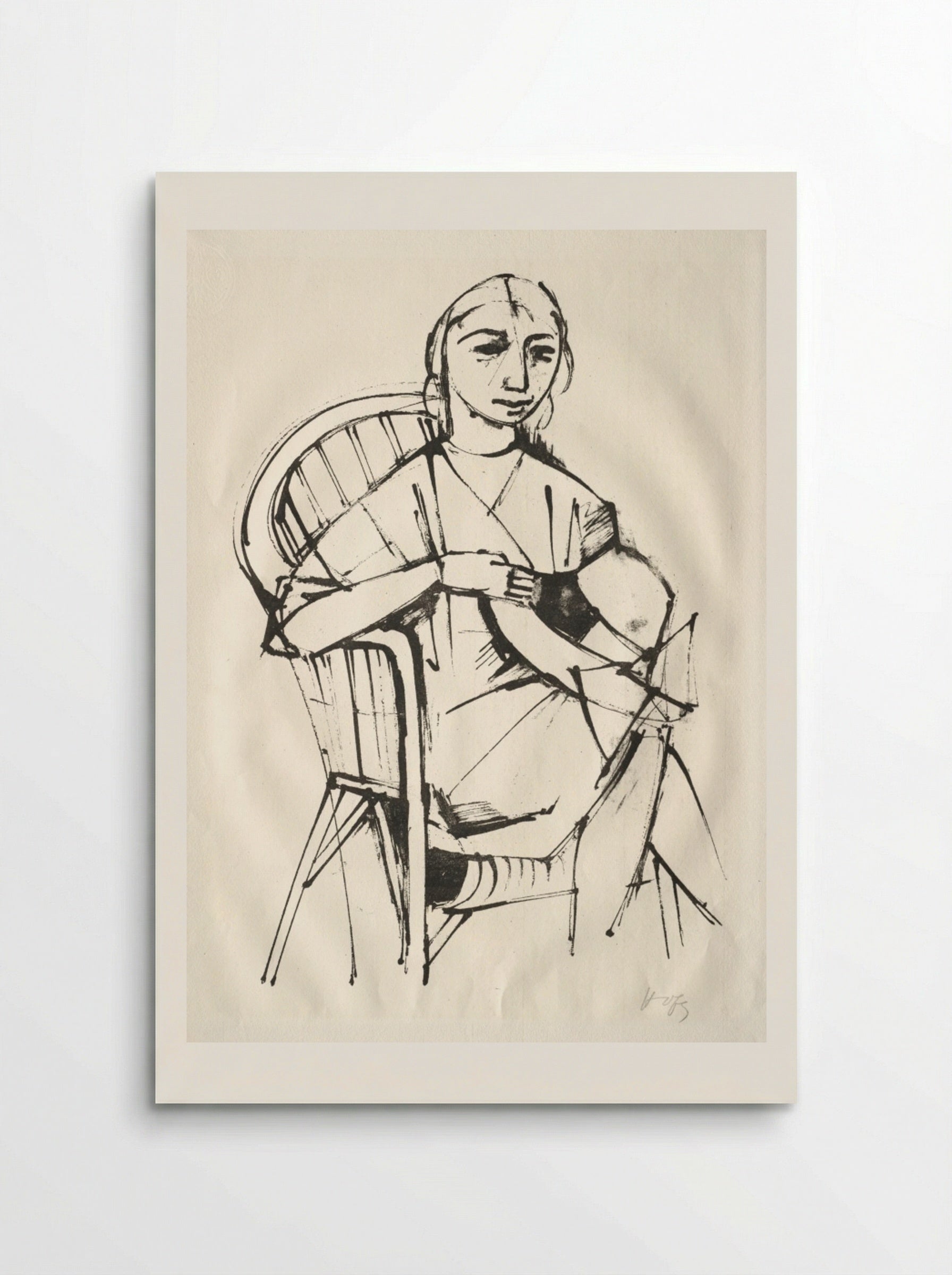 Milliner - Karl Hofer - Poster