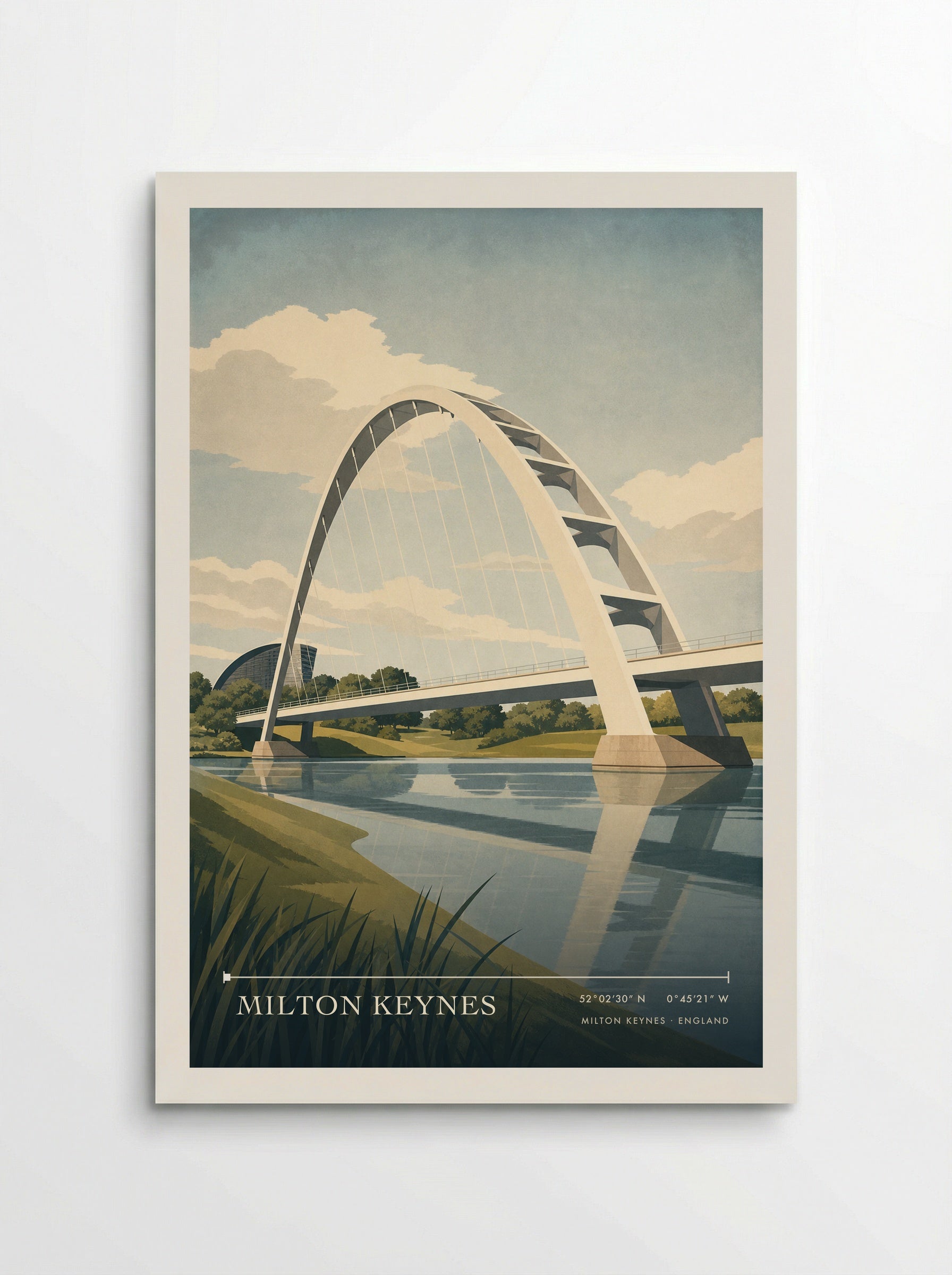 Milton Keynes England Travel Poster - Poster