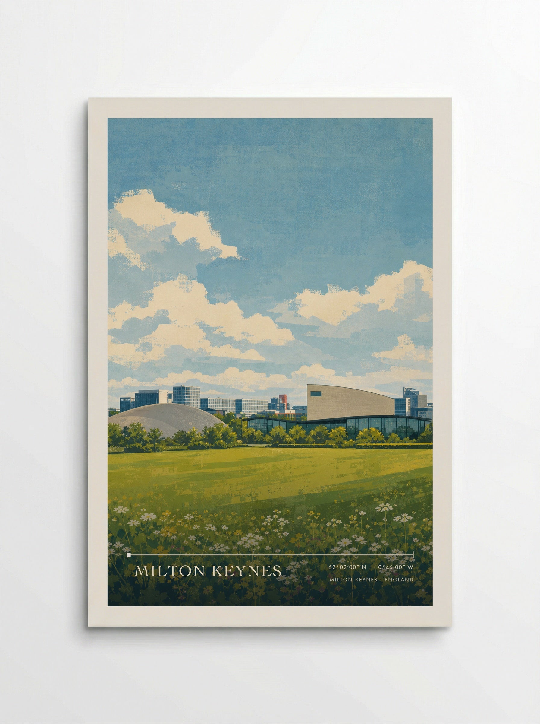 Milton Keynes England Travel Poster - Poster