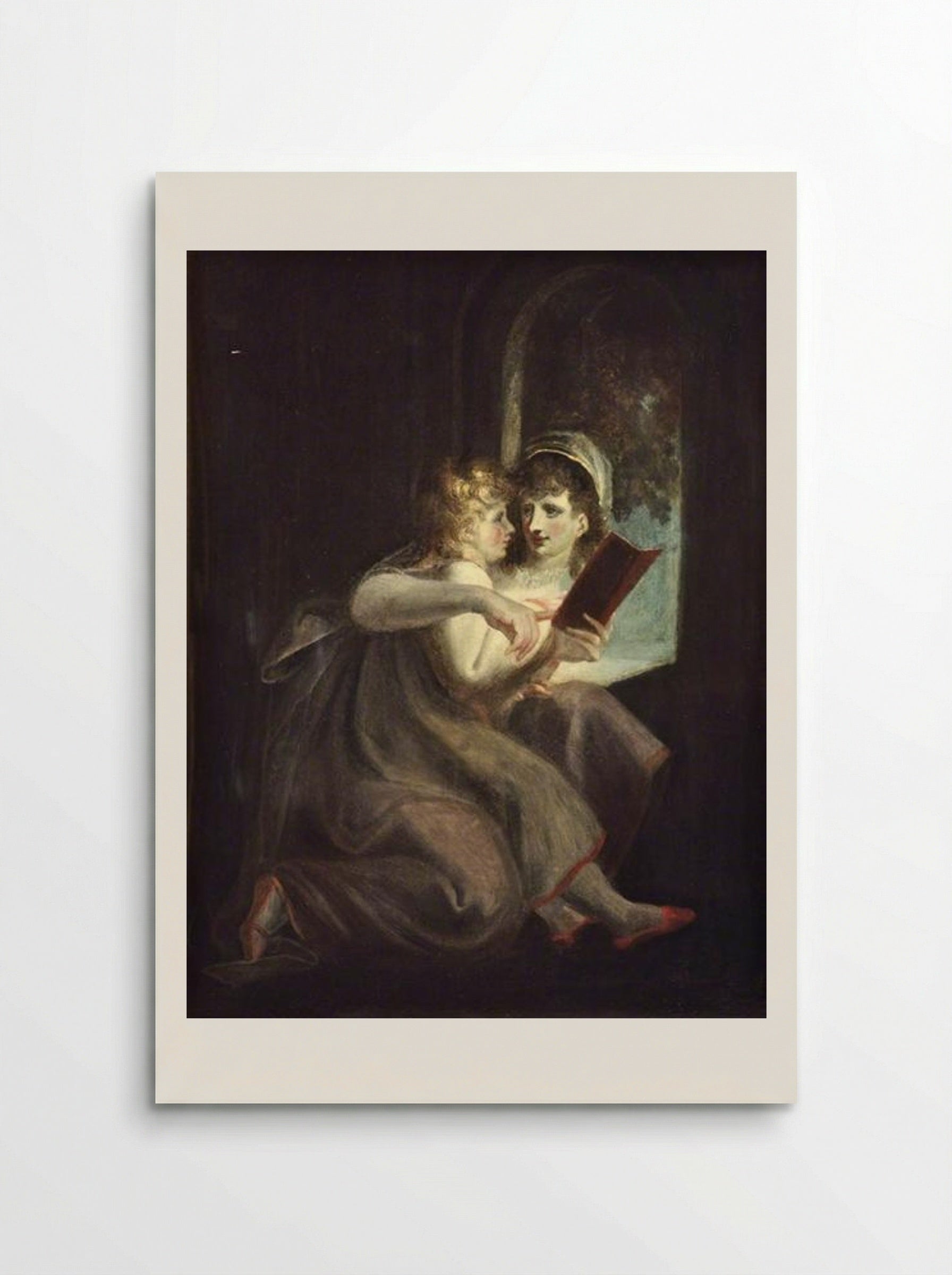 Milton When a Boy Instructed by His Mother - Henry Fuseli - Poster