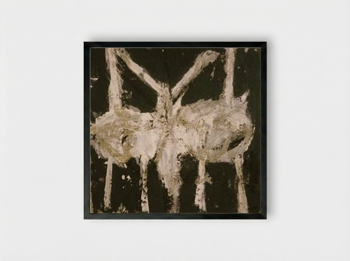 Min-Oe - Cy Twombly - Framed Print Black