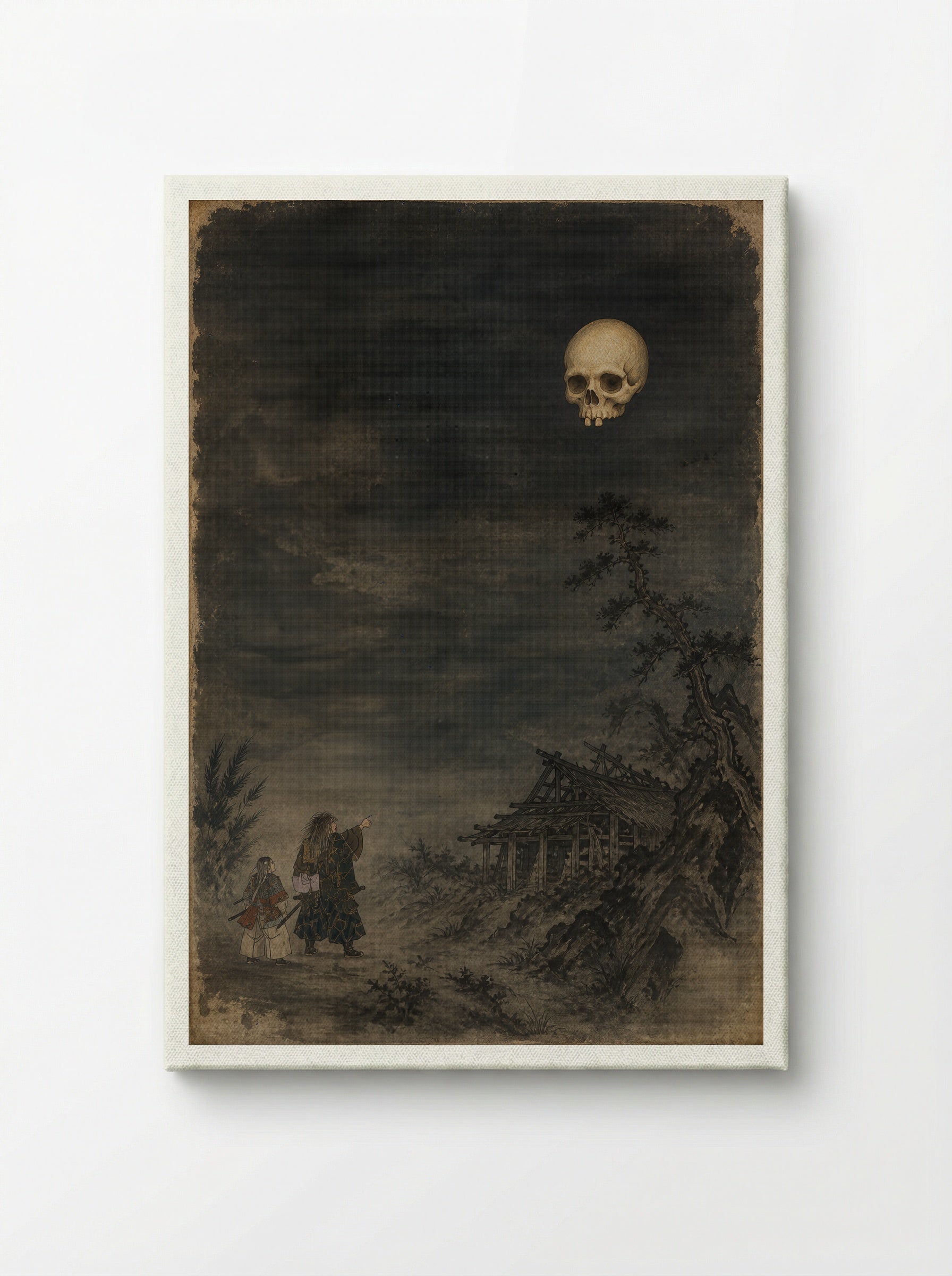 Minamoto no Yorimitsu and the Earth Spider: The Skull Above Kaguraoka - Canvas