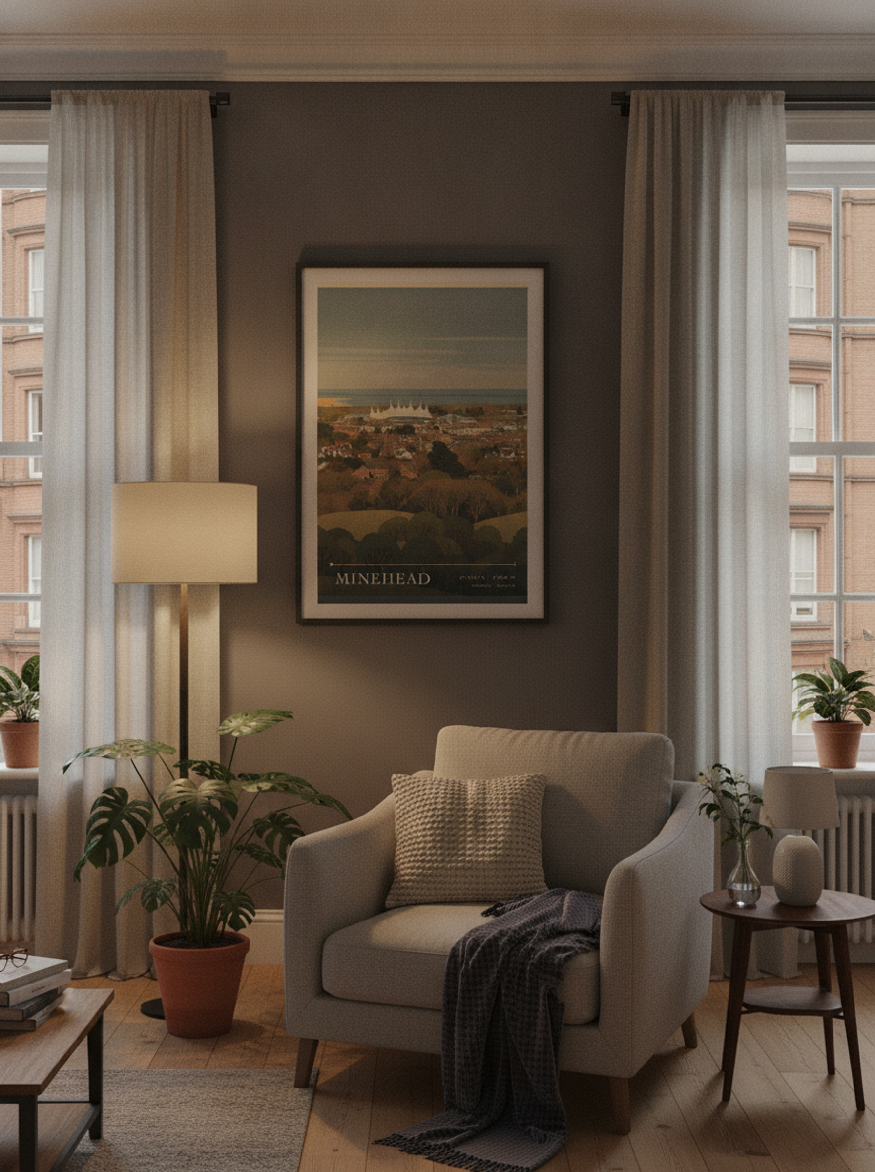 Minehead Somerset England Travel Poster - Lifestyle