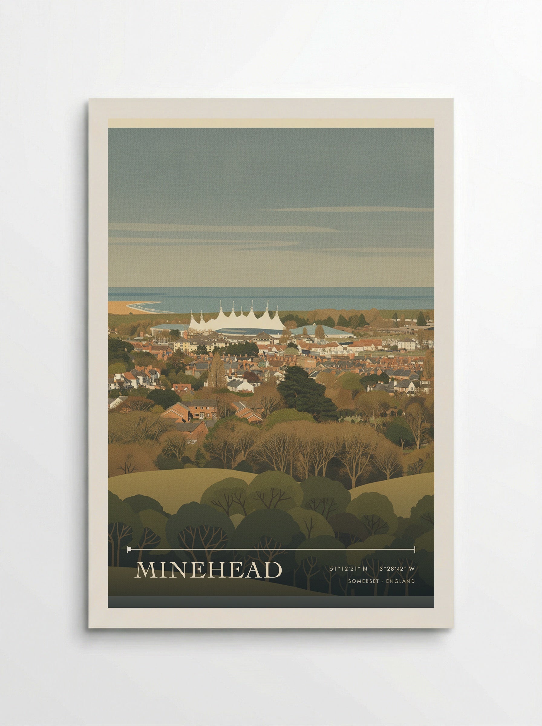 Minehead Somerset England Travel Poster - Poster