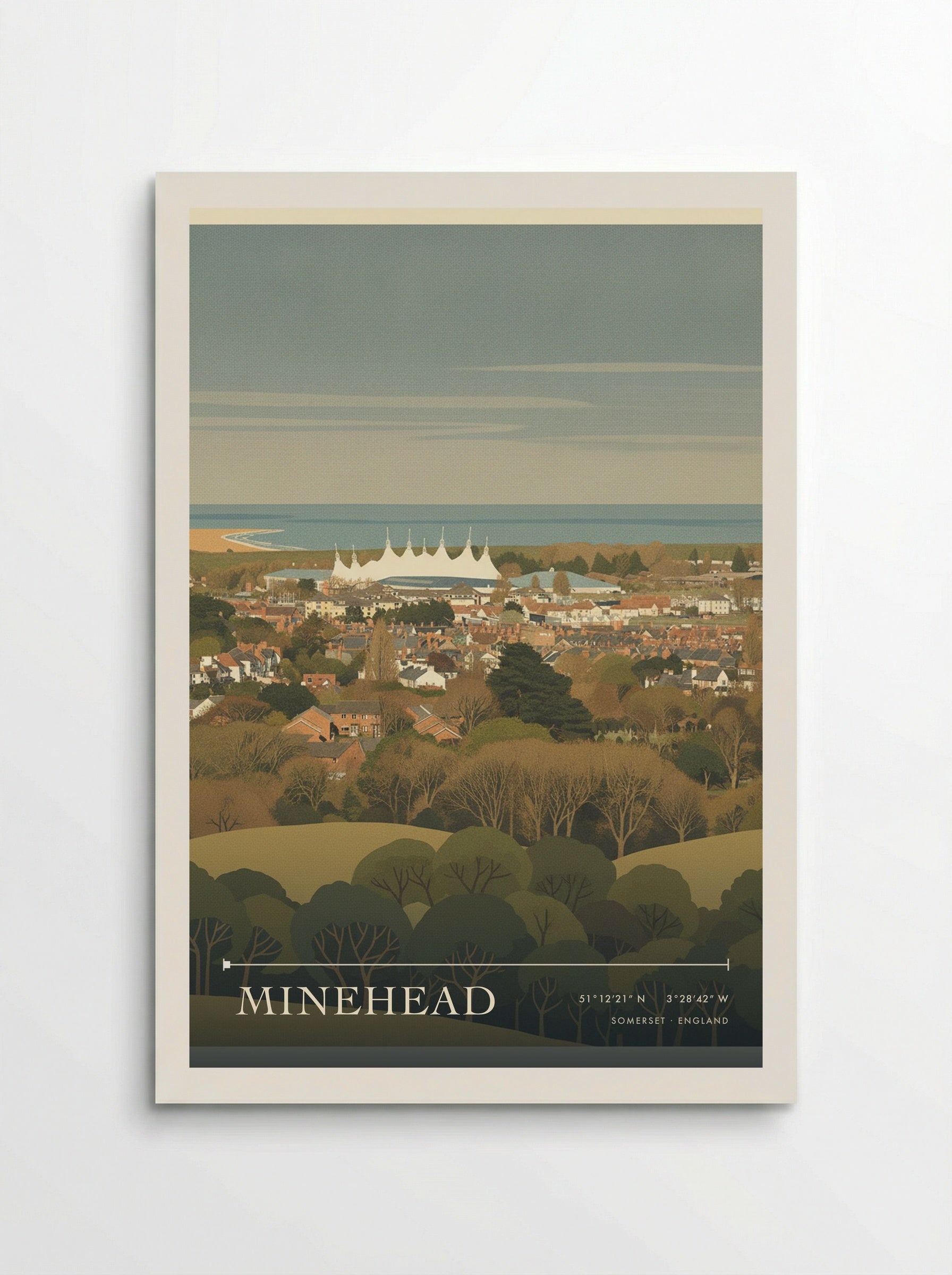 Minehead Somerset England Travel Poster - Poster