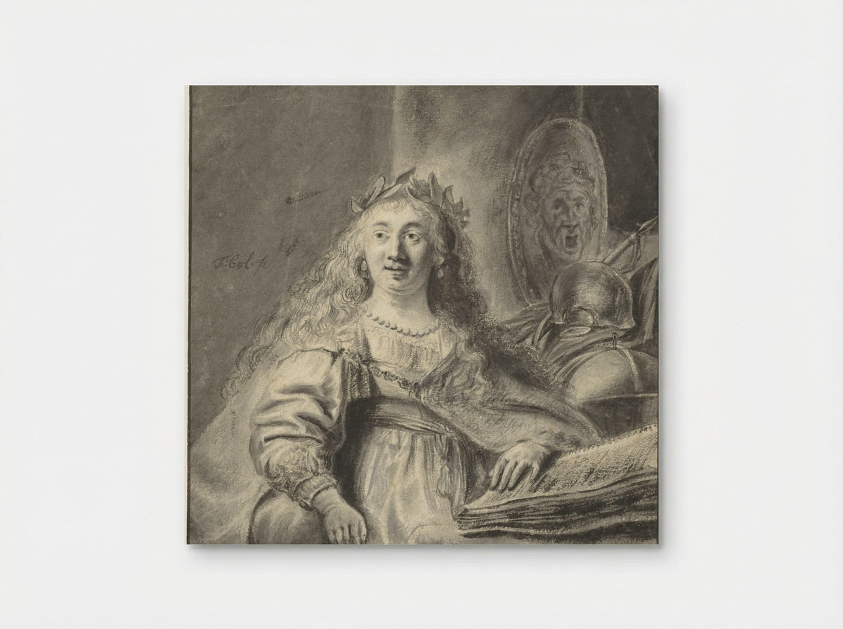 Minerva in her Study - Ferdinand Bol - Poster