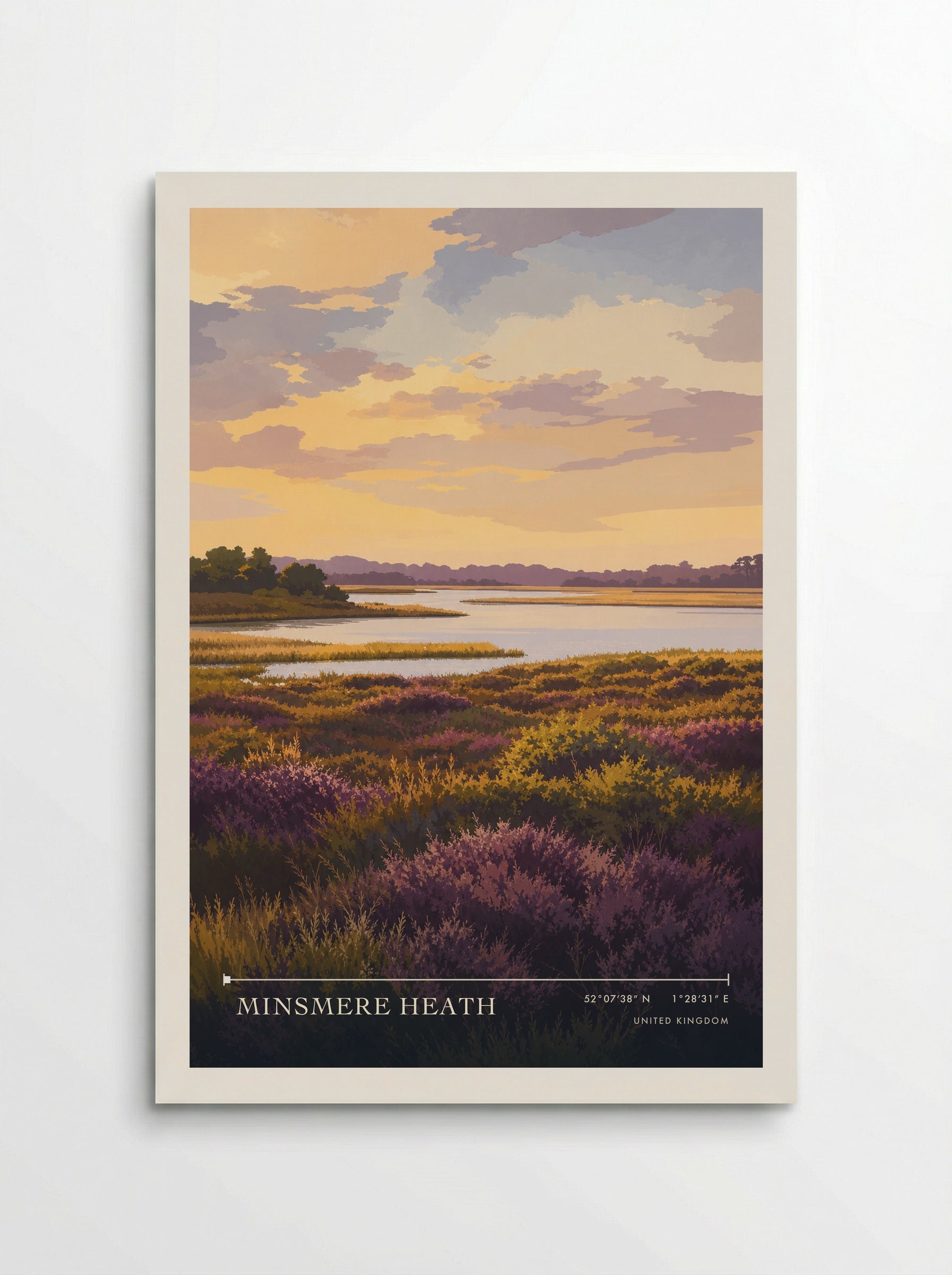 Minsmere Heath United Kingdom Travel Poster - Poster