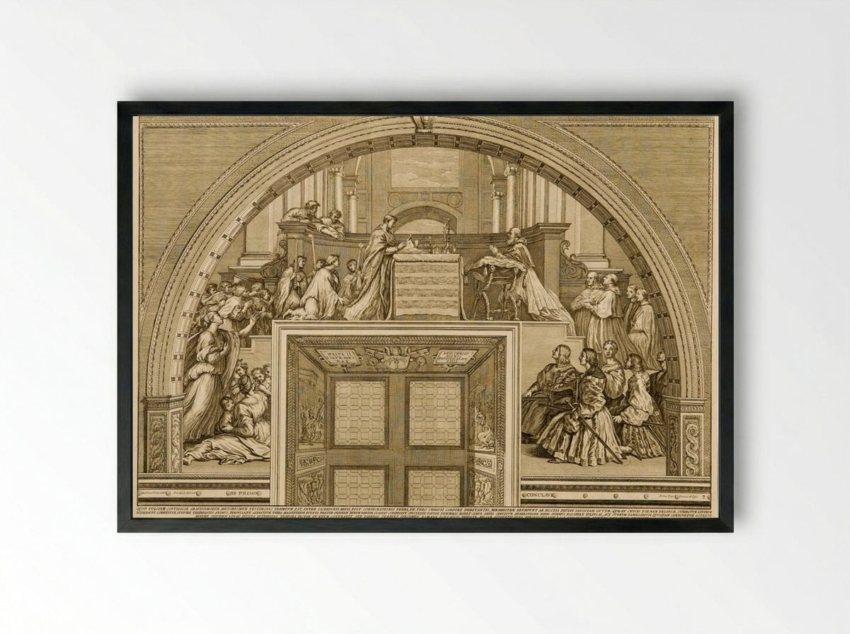 Miracle of Bolsena - Francesco Faraone Aquila - Framed Print Black