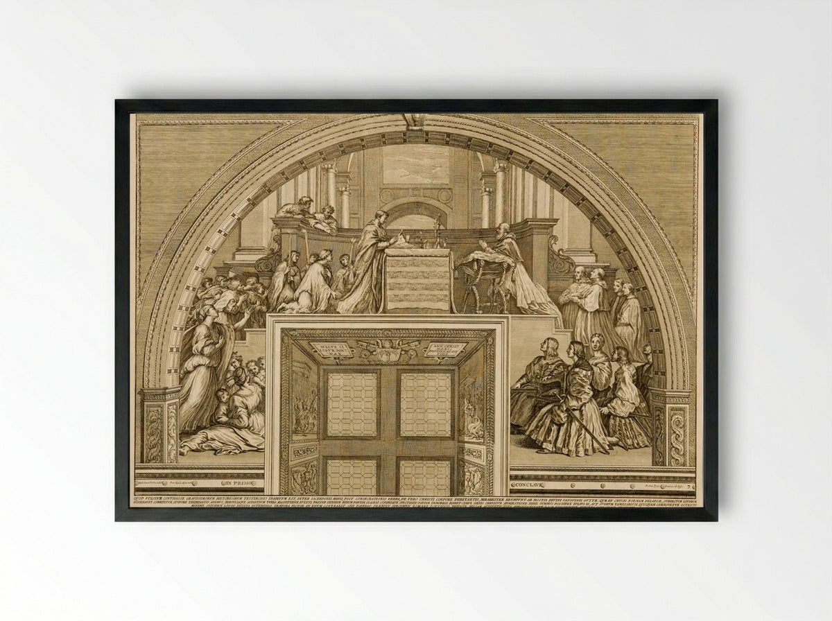 Miracle of Bolsena - Francesco Faraone Aquila - Framed Print Black