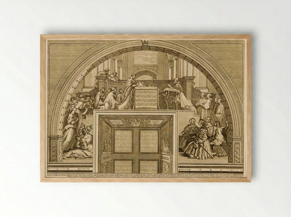 Miracle of Bolsena - Francesco Faraone Aquila - Framed Print Wood