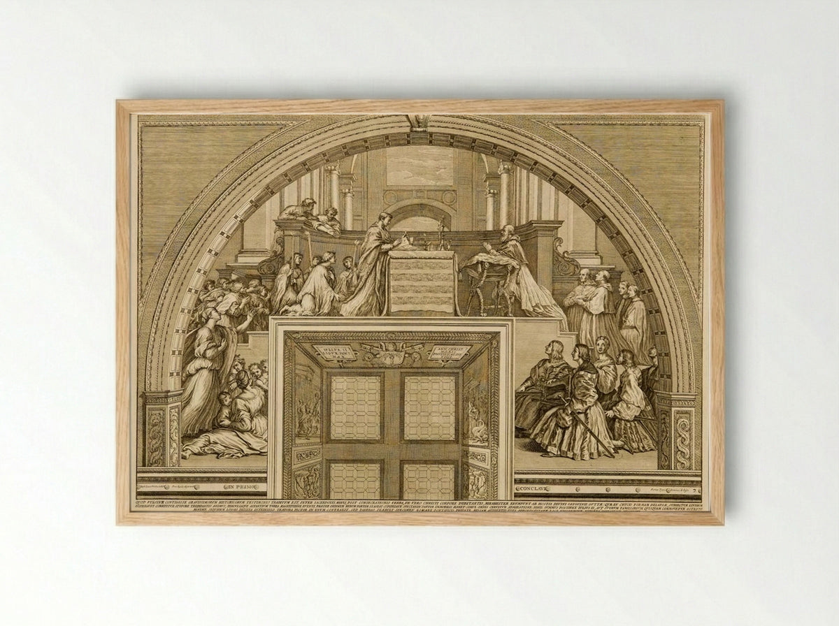 Miracle of Bolsena - Francesco Faraone Aquila - Framed Print Wood