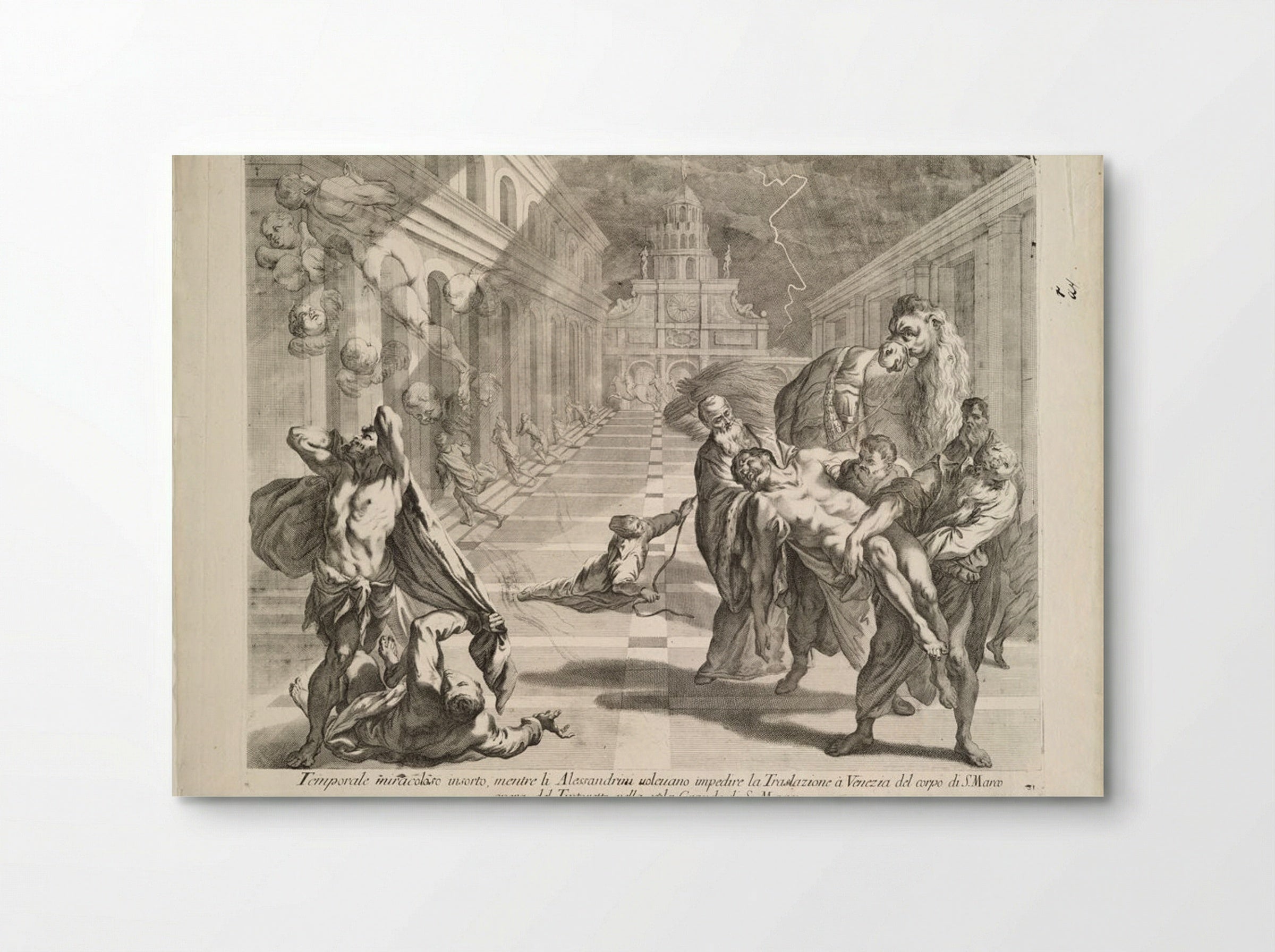 Miracle of the Transposition of the Body of Saint Mark - Andrea Zucchi - Poster