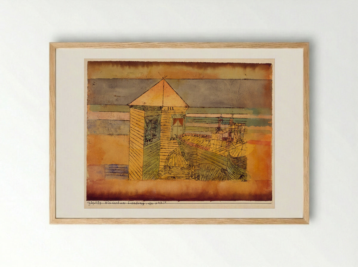Miraculous Landing - Paul Klee - Framed Print Wood