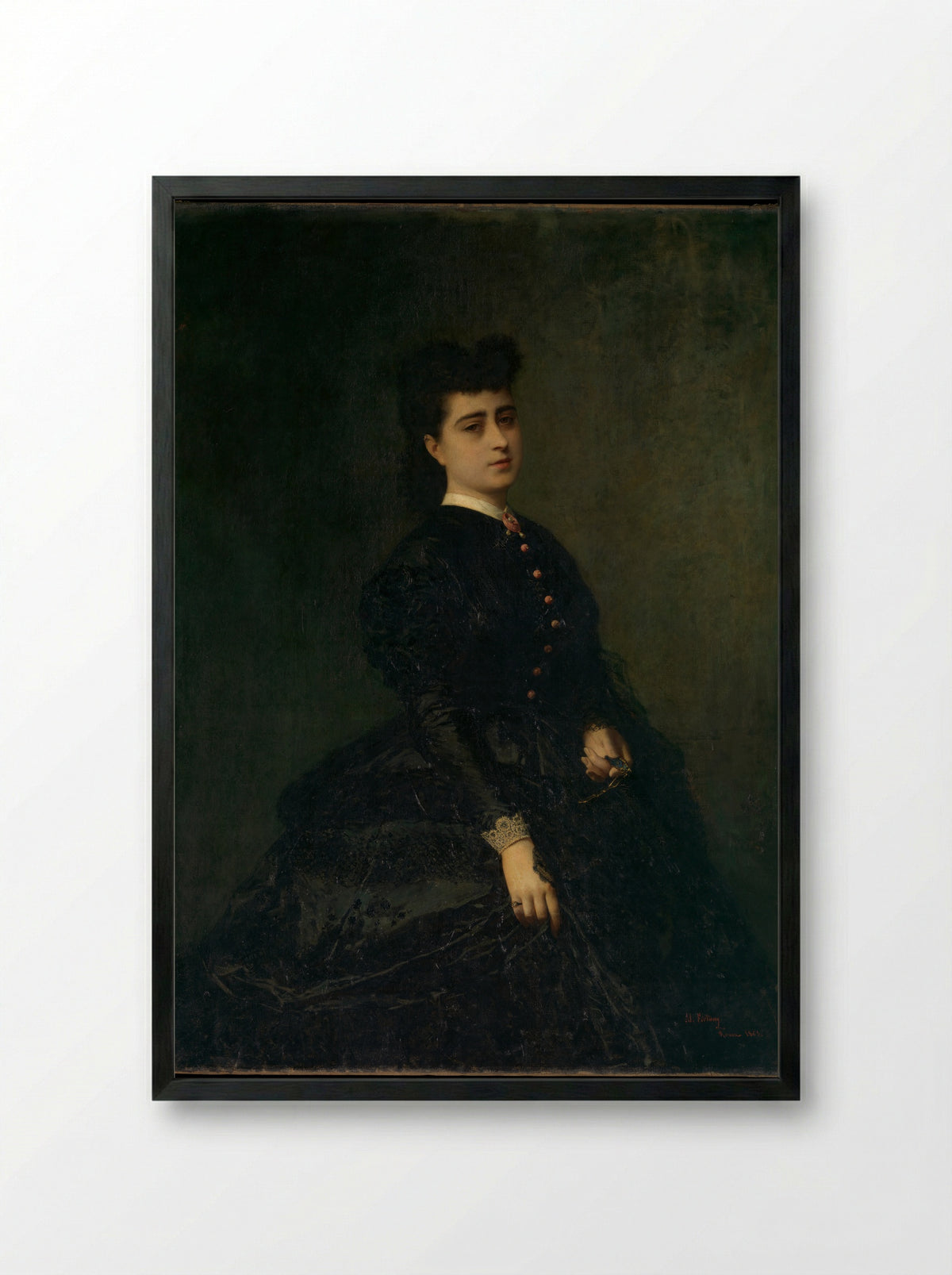 Mirope Savati Gaye - Mariano Fortuny Marsal - Framed Print Black
