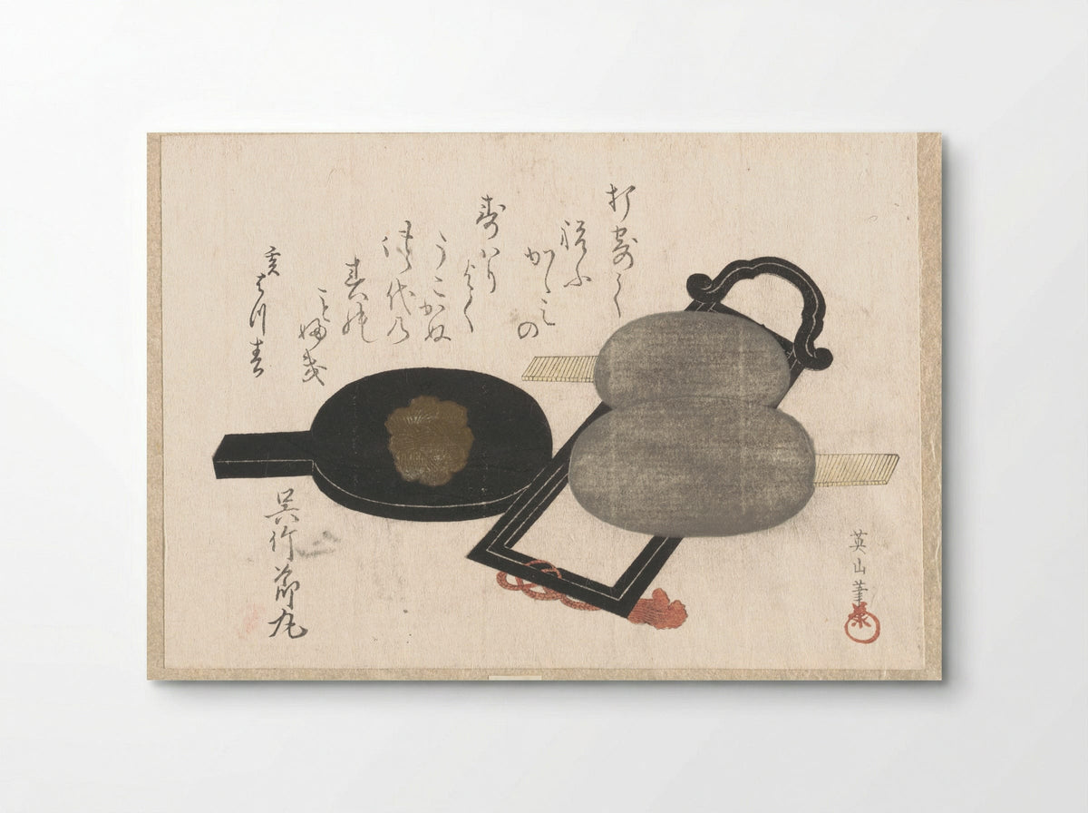 Mirror and Stand - Kikugawa Eizan - Poster