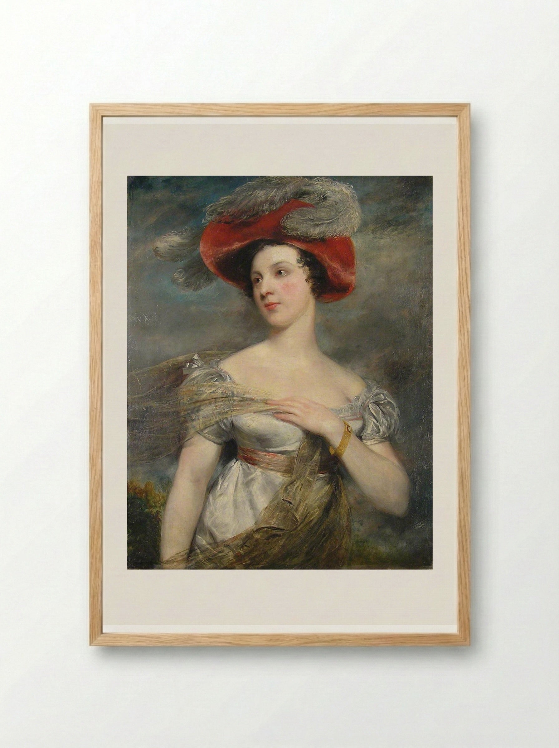 Miss Chester (Eliza Jane Chester) - John Jackson - Framed Print Wood