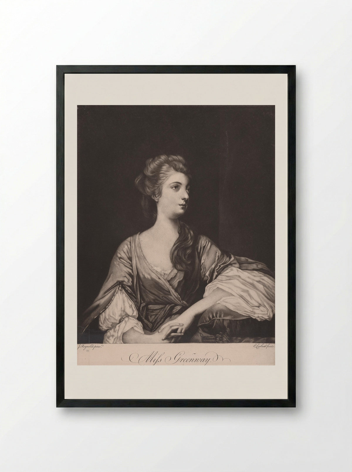 Miss Greenway - Richard Purcell - Framed Print Black