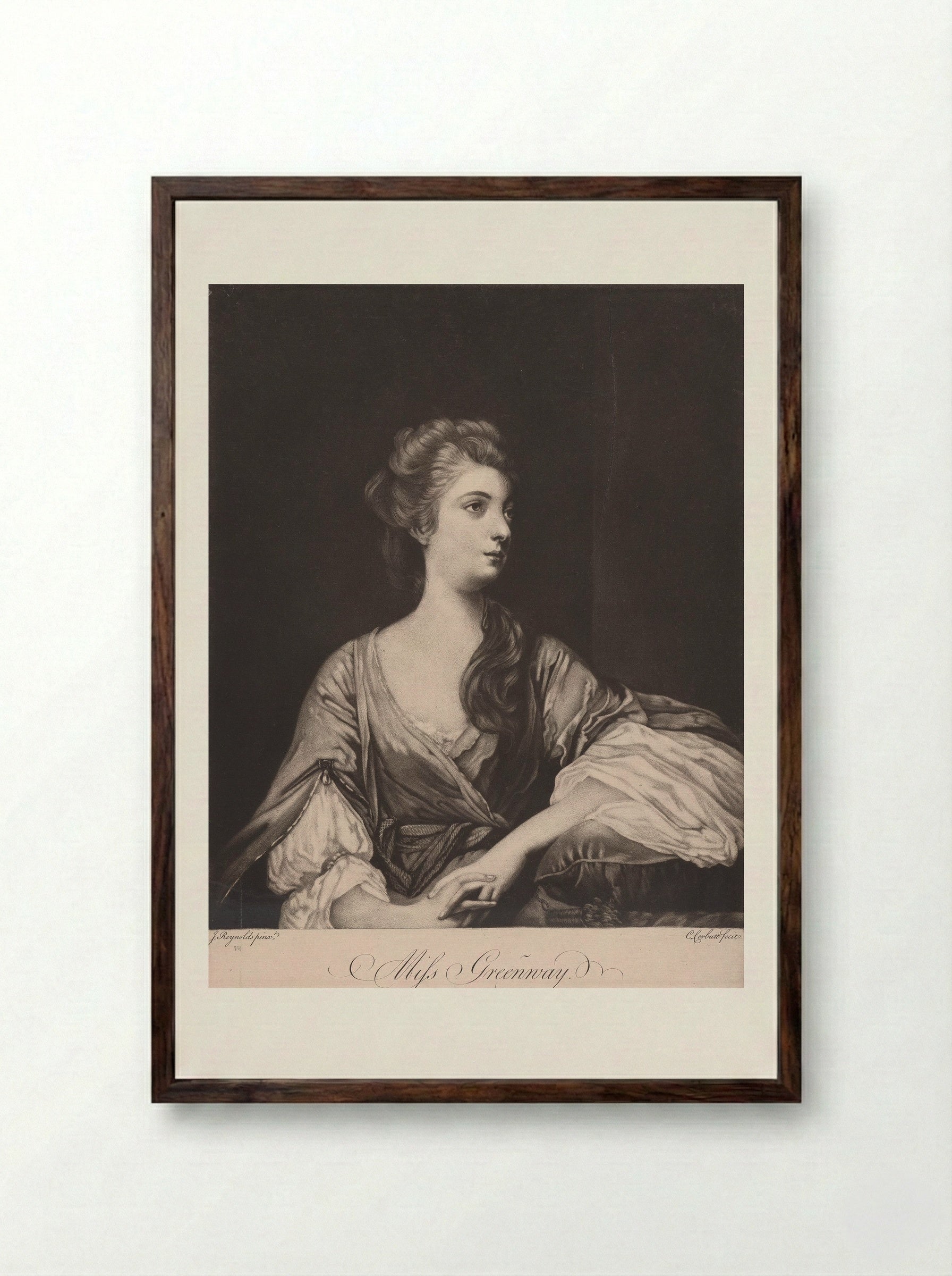 Miss Greenway - Richard Purcell - Framed Print Dark Wood
