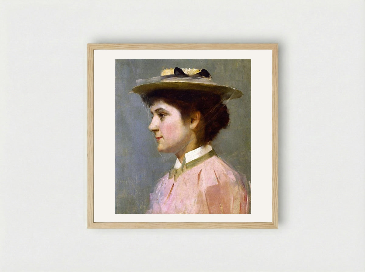 Miss Isobel McDonald - Tom Roberts - Framed Print Wood