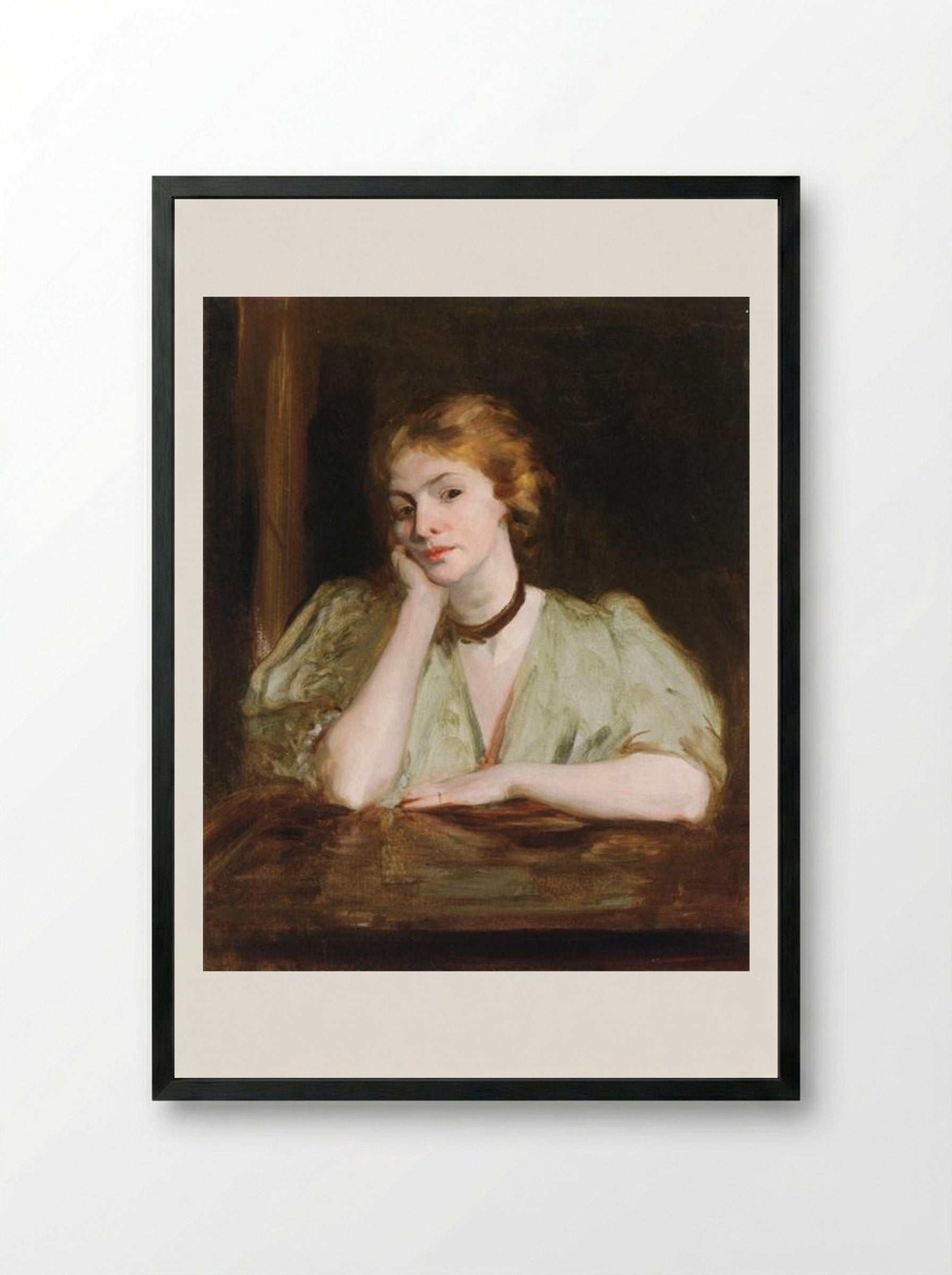 Miss Jessica Penn - Robert Henri - Framed Print Black