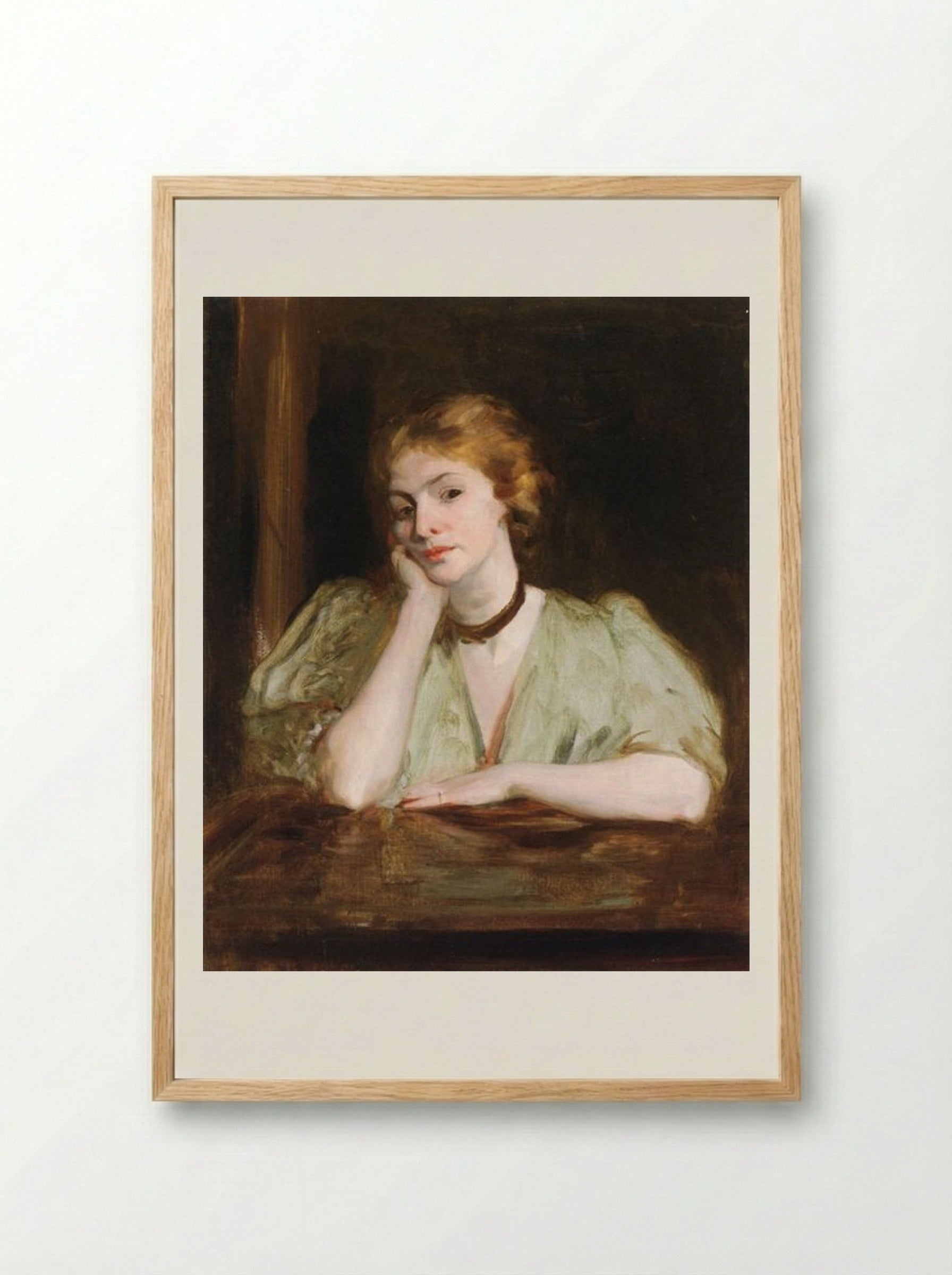 Miss Jessica Penn - Robert Henri - Framed Print Wood