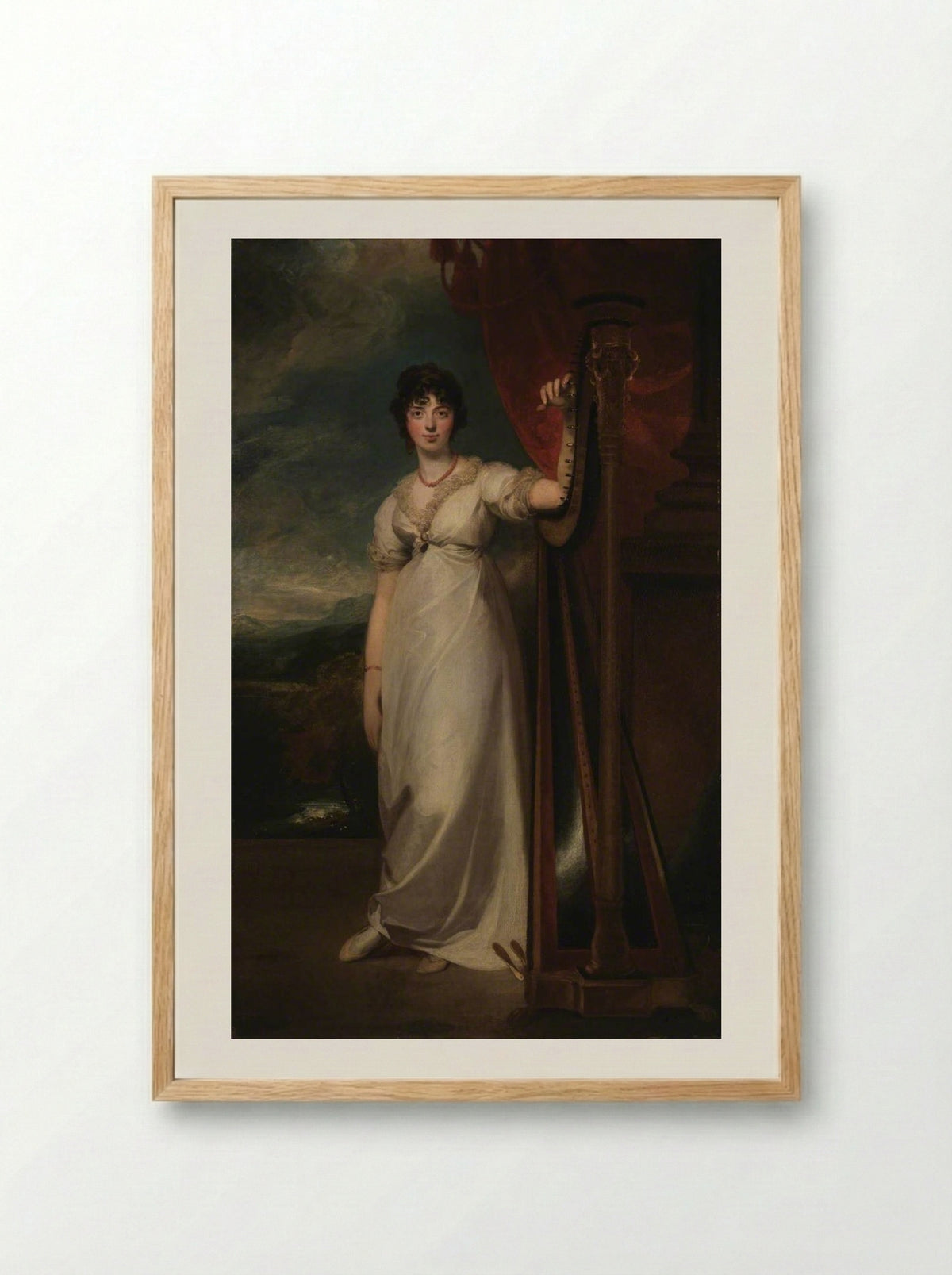 Miss Laura Dorothea Ross (Mrs Francis Robertson) - Sir Thomas Lawrence - Framed Print Wood