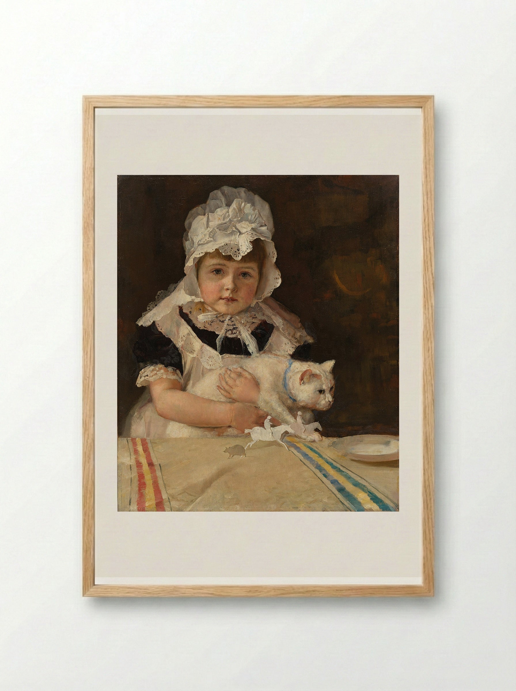 Miss Minna Simpson - Tom Roberts - Framed Print Wood