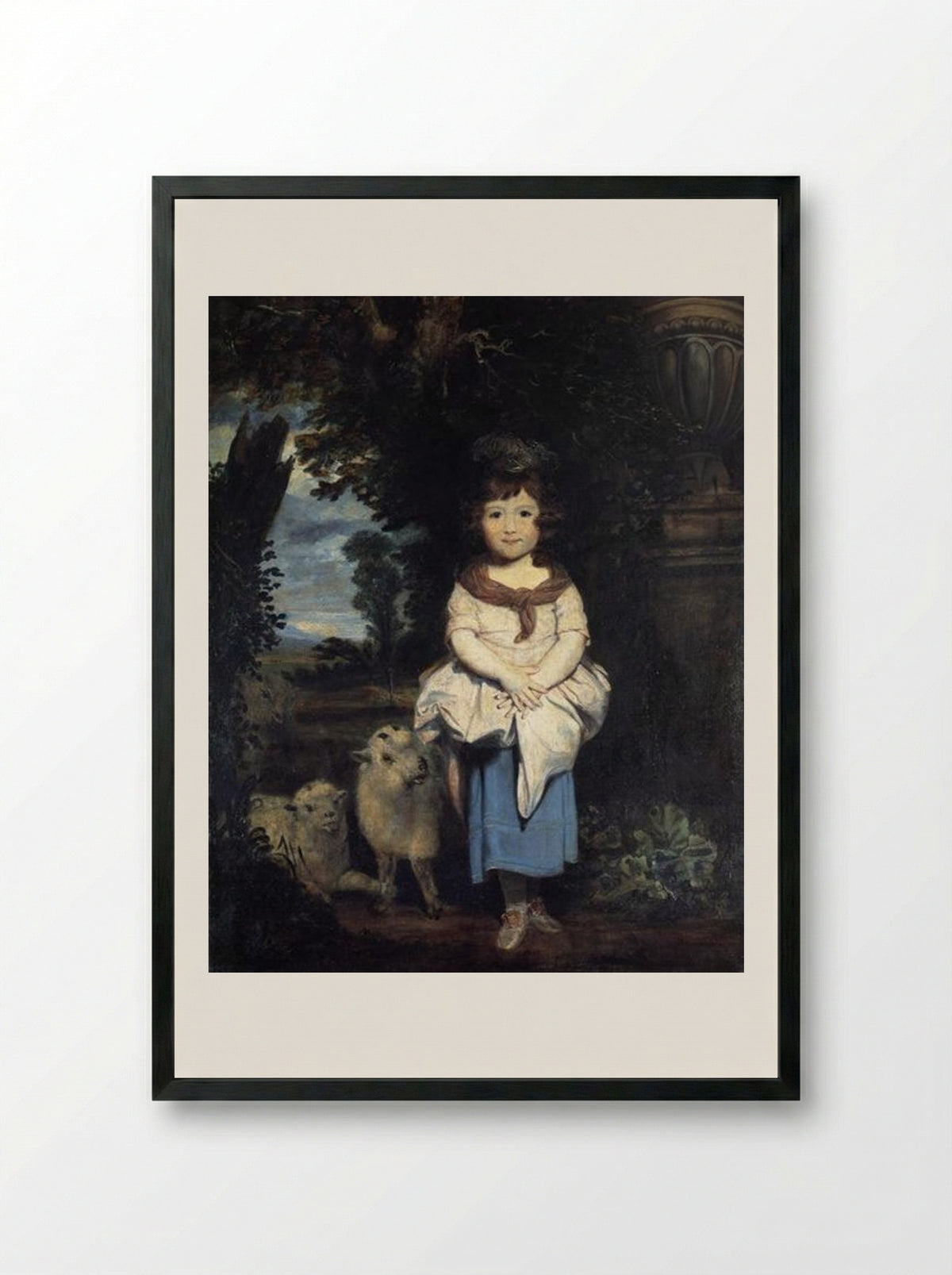 Miss Price - Sir Joshua Reynolds - Framed Print Black