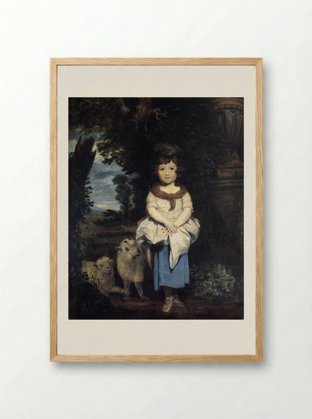 Miss Price - Sir Joshua Reynolds - Framed Print Wood