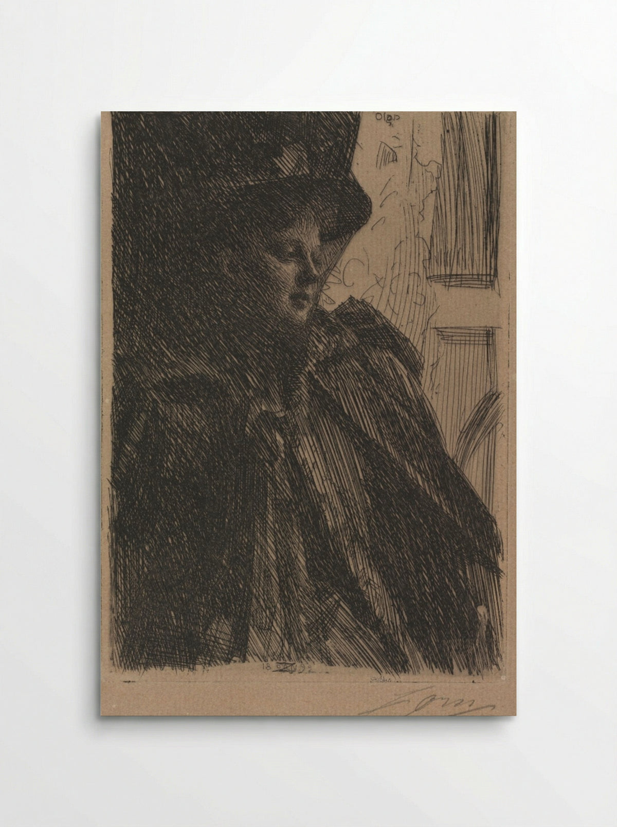 Mme. Olga Bratt - Anders Zorn - Poster