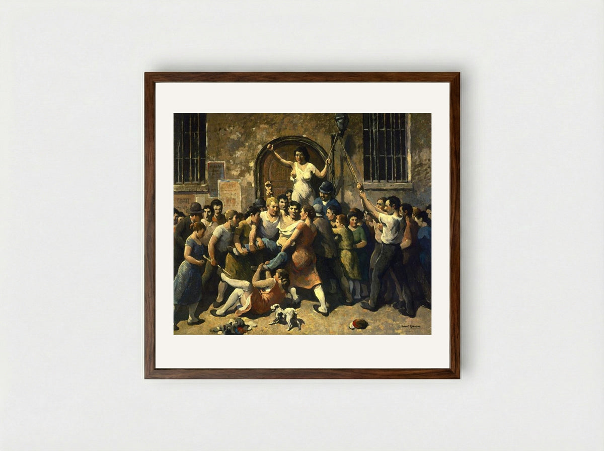 Mob Vengeance - Robert Spencer - Framed Print Dark Wood