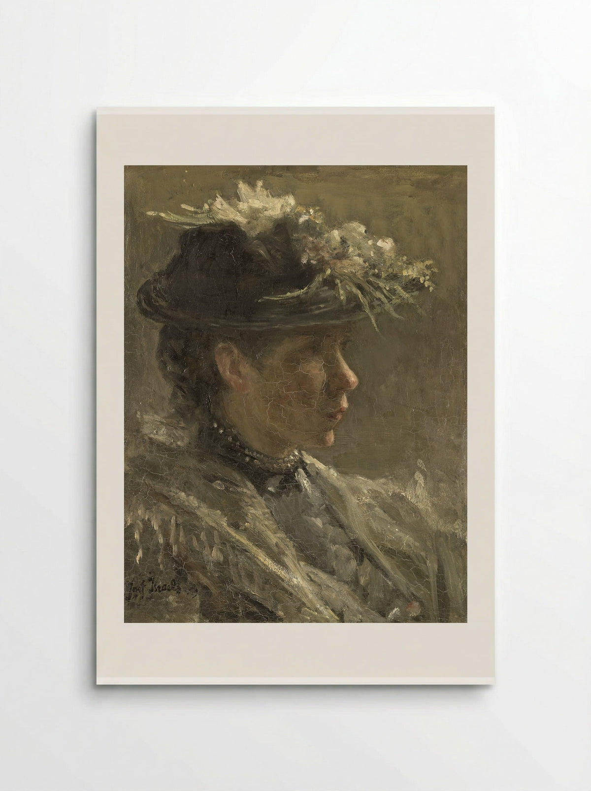 Modelstudie van Sijtje van Bemmel - Jozef Israëls - Poster