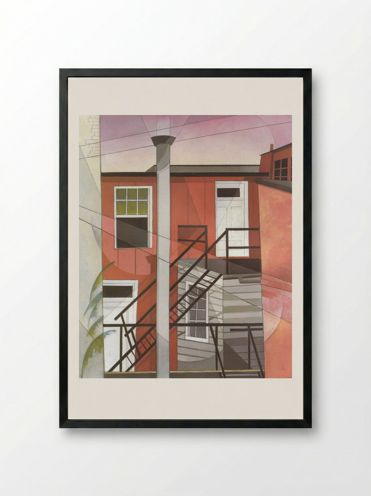 Modern Conveniences - Charles Demuth - Framed Print Black