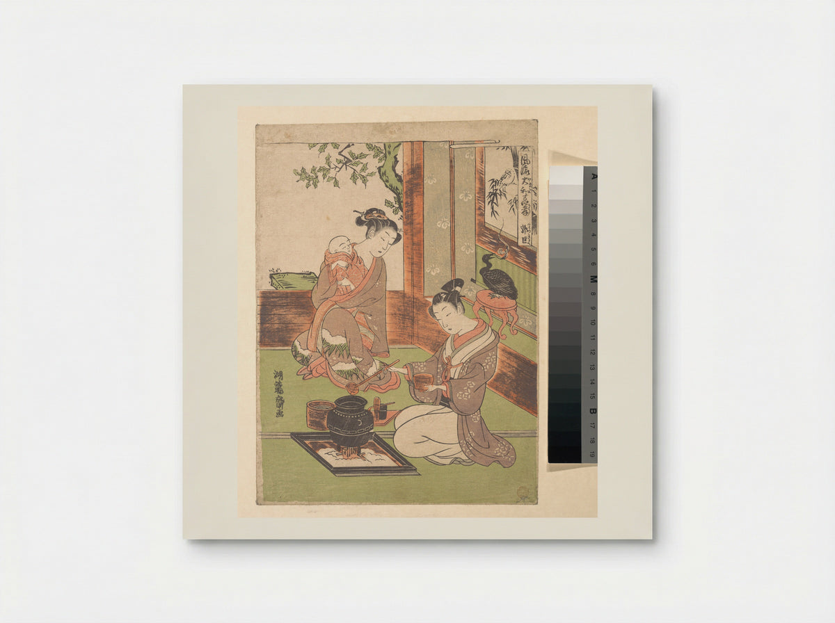 Modern Versions of the Twenty-four Paragons of Filial Piety: Guo Zhu - Isoda Koryūsai - Poster